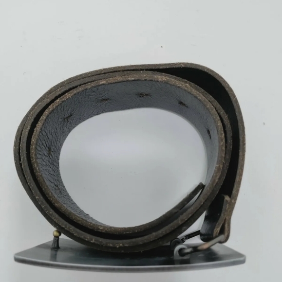 River Island Cassette Heavy Metal Buckle Belt Mens S (36in) - Picture 3 of 9